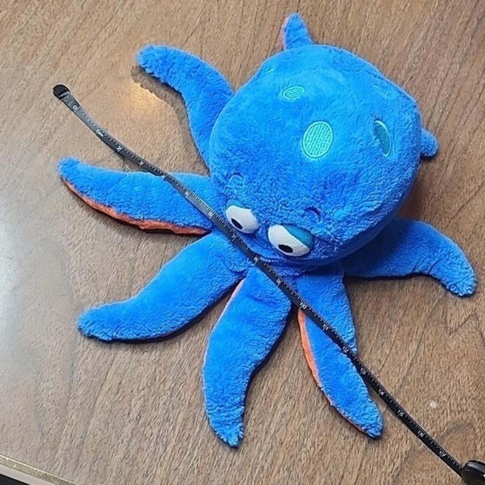 Kohls Cares Pout Pout Fish Octopus Plush, Blue/Orange 15"x7", 2013 - Picture 7 of 7